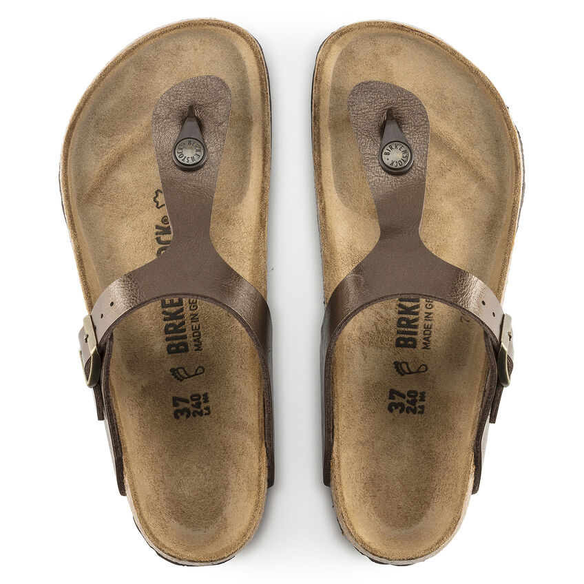 Cork-Footbed Flat Sandals in Stone 37 M EU / 6-6.5 B M US Women Gizeh Womens 